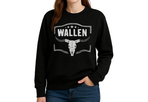 Morgan Wallen Concert Oversized Long Sleeve Sweatshirt Size Small Country Music